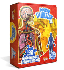 4ft Tall 100-Piece Full Body Human Anatomy Puzzle - For Kids!