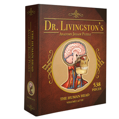Human Head Anatomy Jigsaw Puzzle | Unique Shaped Science Puzzles with Accurate Medical Illustrations